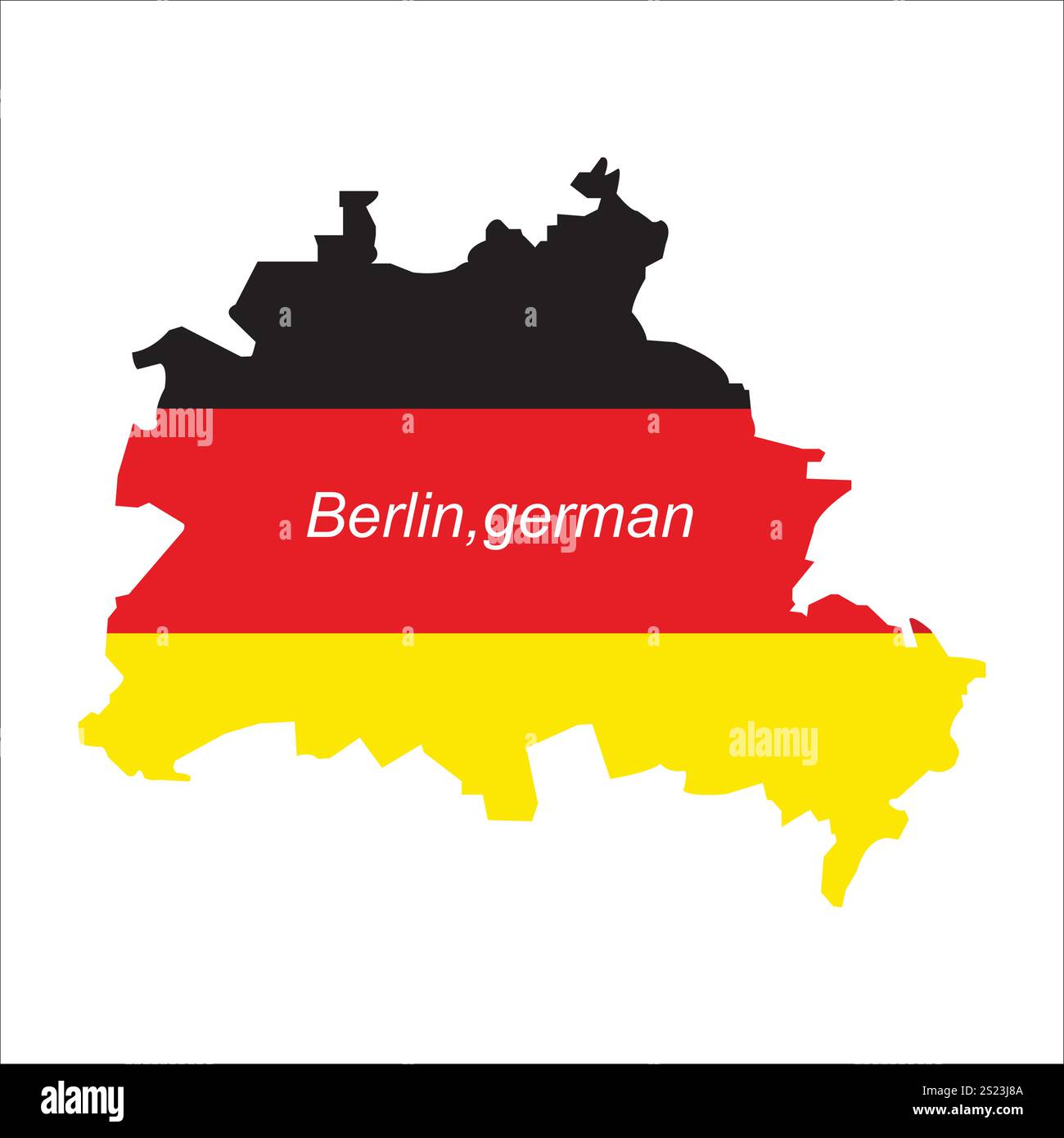 Berlin city map vector illustration symbol design Stock Vector Image ...