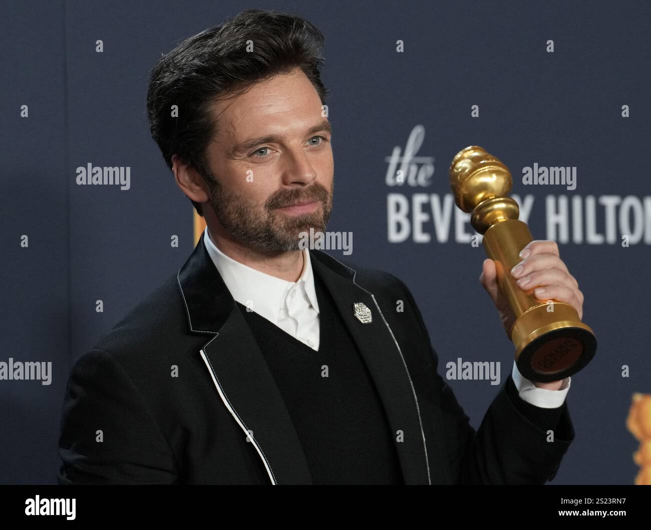 Los Angeles, USA. 05th Jan, 2025. Sebastian Stan, winner of Best ...