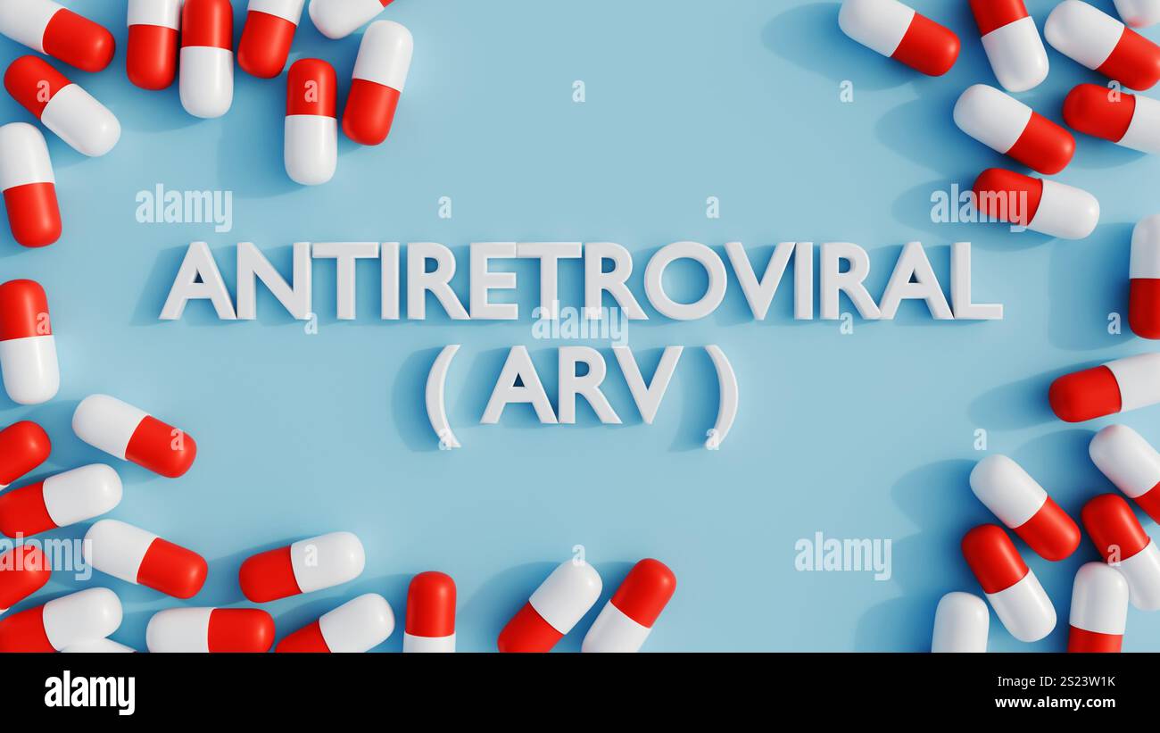  Hiv antiretroviral drugs hi-res stock photography and images - Alamy Illustration 