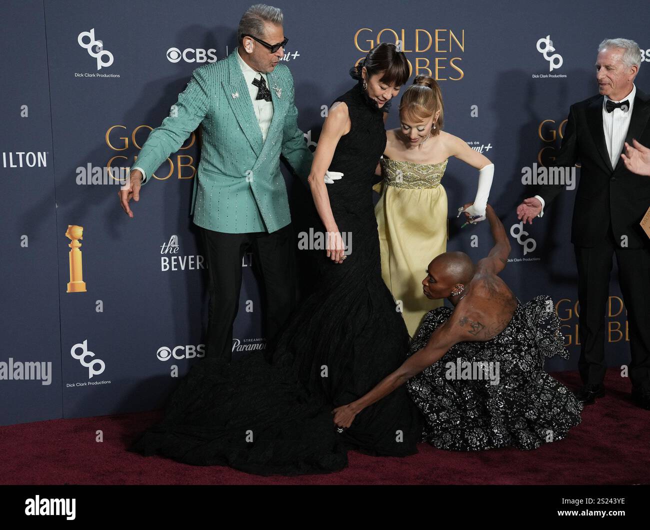 Los Angeles, USA. 05th Jan, 2025. (LR) WICKED Cast Jeff Goldblum