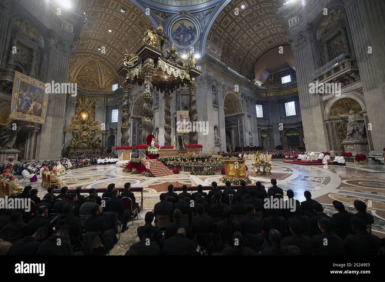 **NO LIBRI** Italy, Rome, Vatican, 2025/1/6 Pope Francis presides over