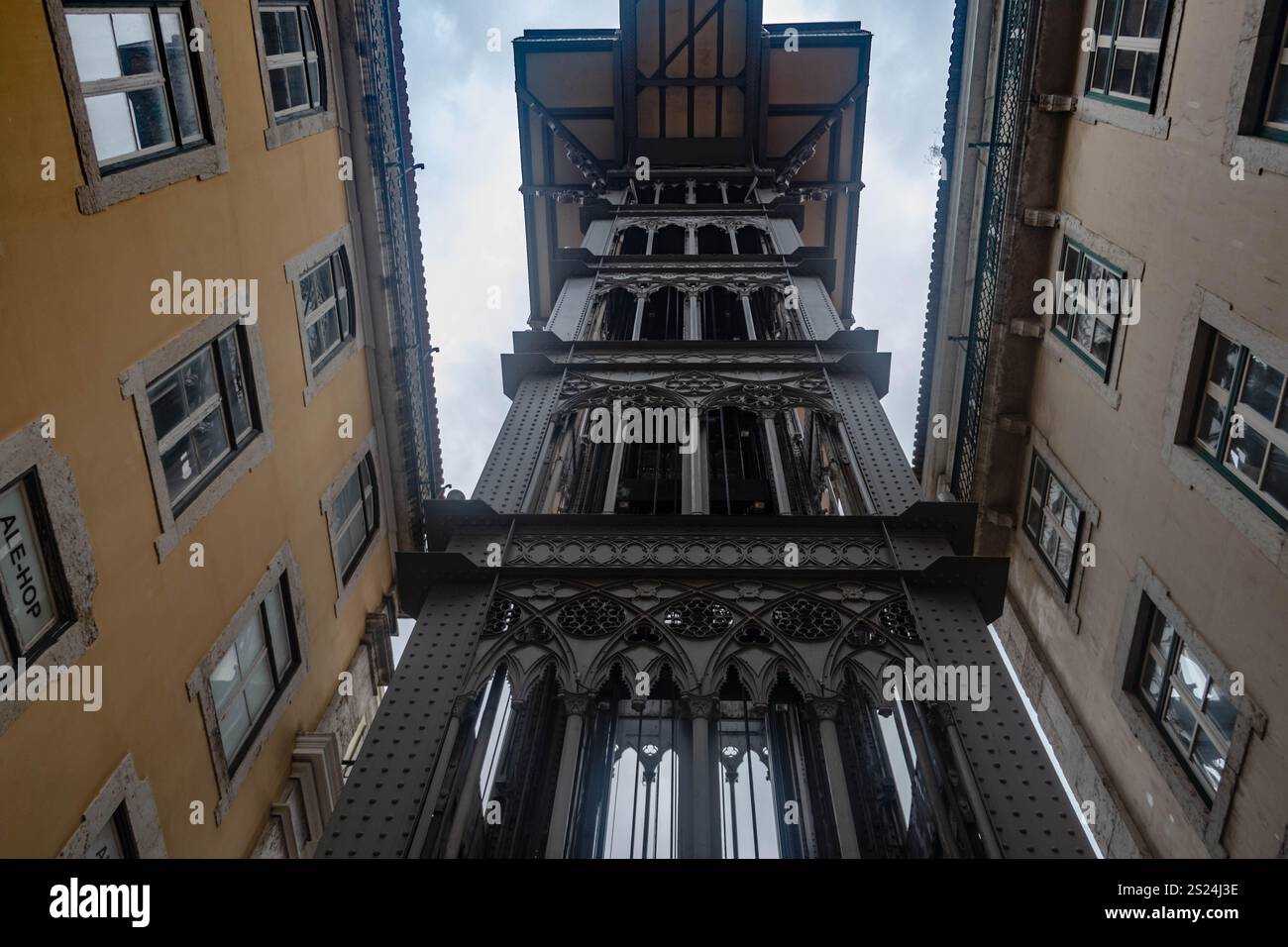 Lisbon Portugal Elevador De Santa Justa Also Known As Elevador Do lisbon-portugal-elevador-de-santa-justa-also-known-as-elevador-do