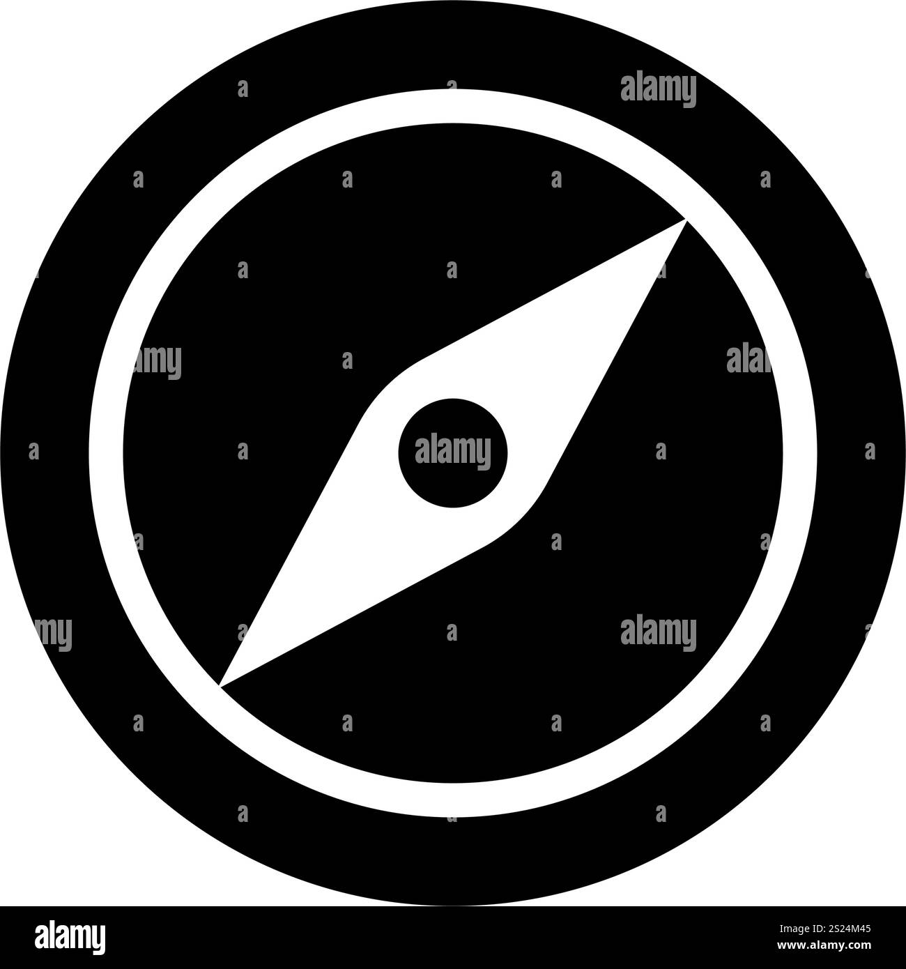 Vector illustration simple compass Stock Vector Images - Alamy