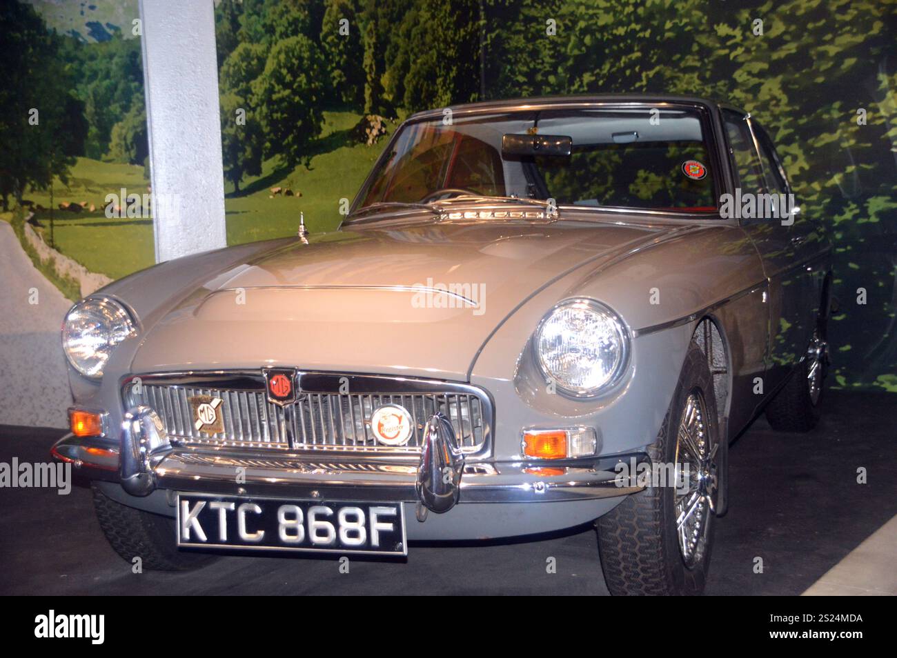 Classic British Sliver (1968) MG MGC GT Sports Car on Display at the ...