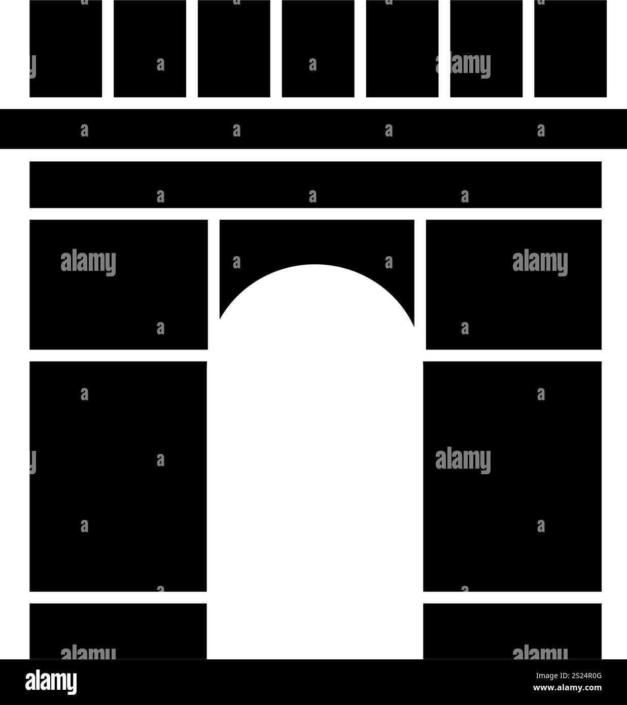 Classical triumphal arch Stock Vector Images - Alamy