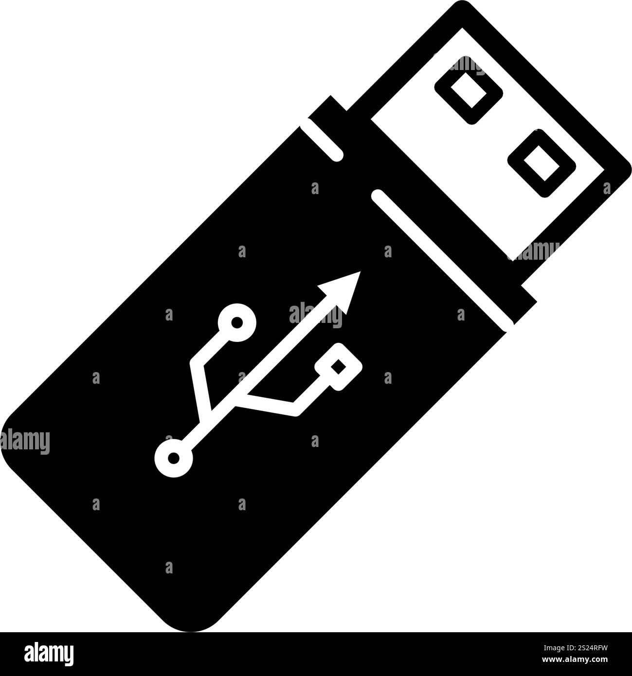 usb drive, pendrive - vector icon  Stock Vector