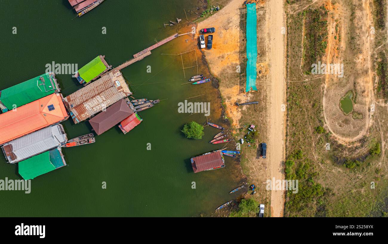 The way of life of the villagers along Doi Tao Lake. A bird's eye view ...