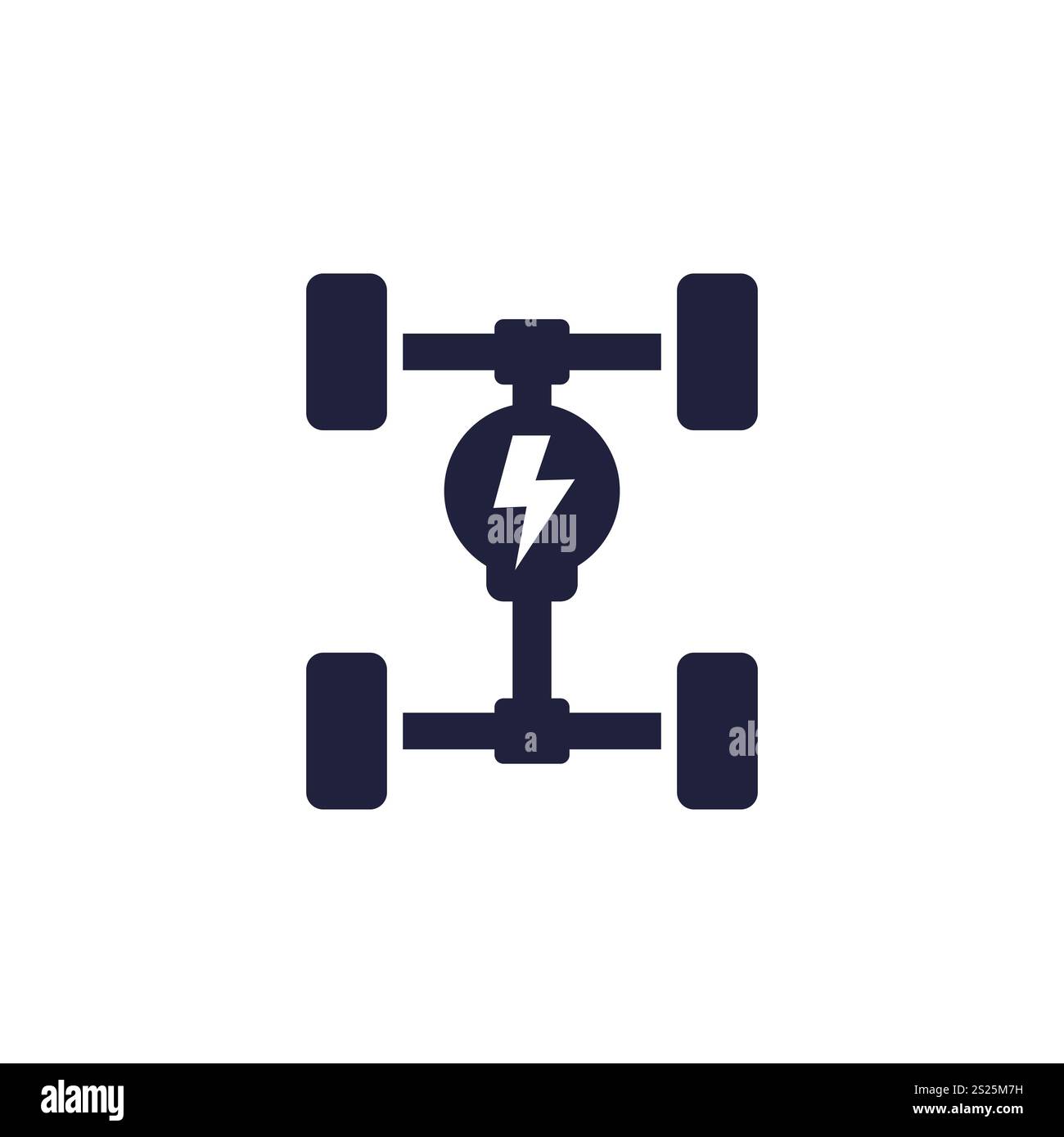Electric car chassis icon, EV platform pictogram Stock Vector Image ...