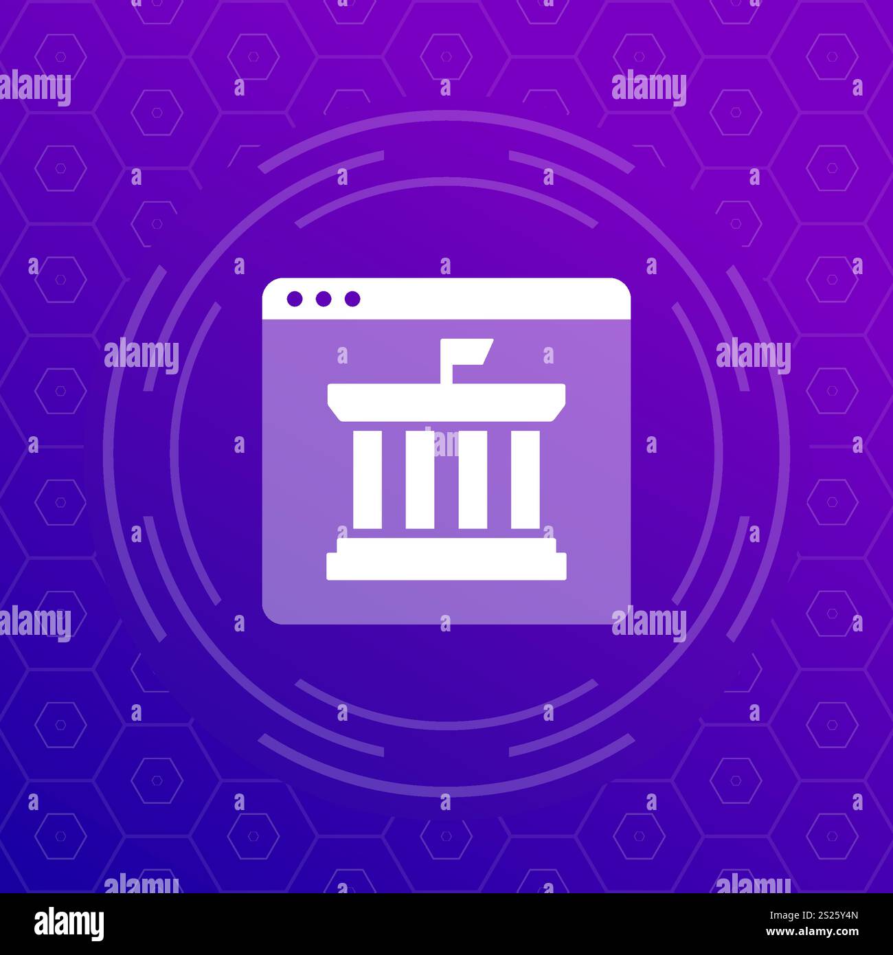 Electronic government vector icon for web Stock Vector Image & Art - Alamy