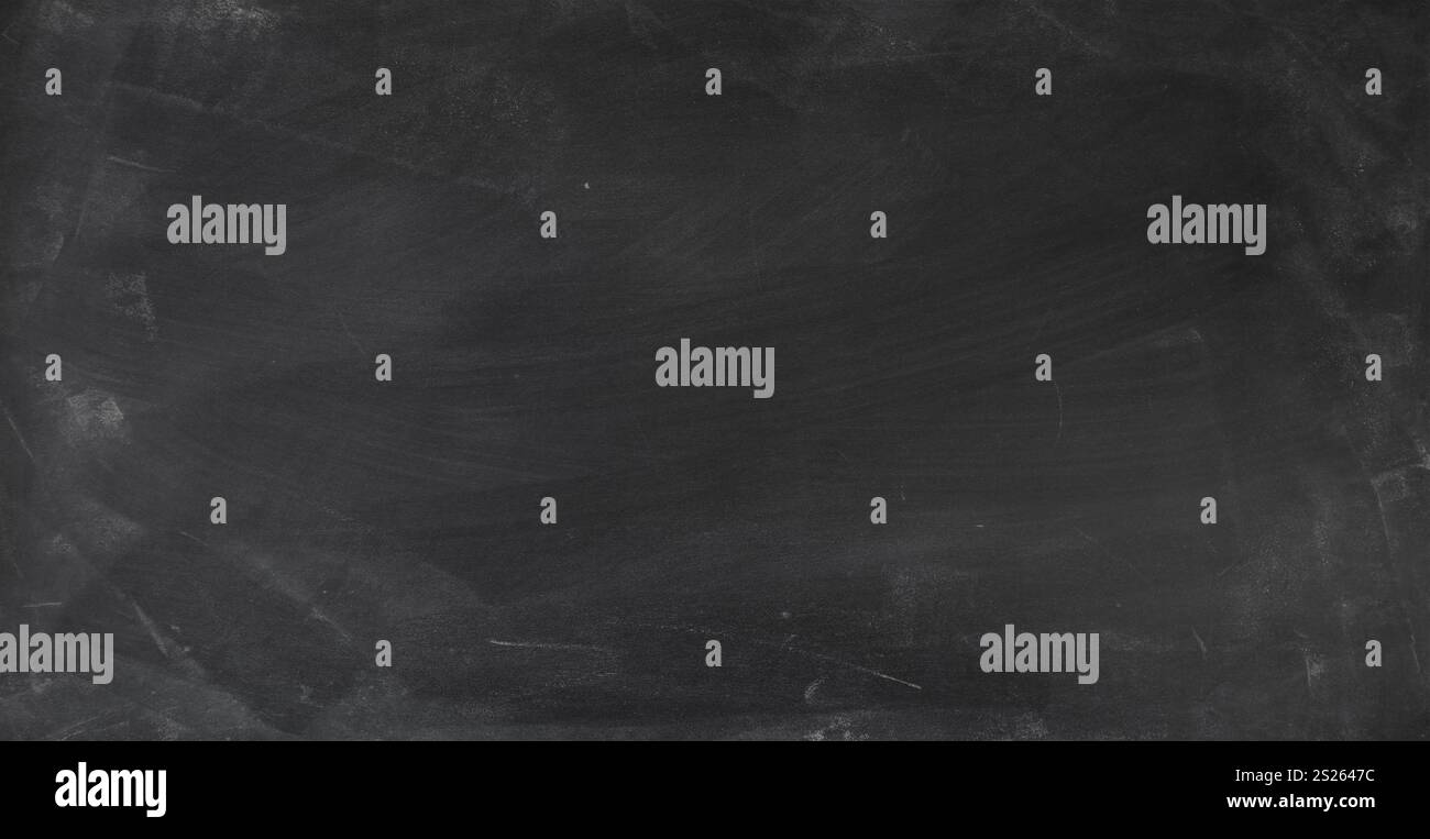 Chalk rubbed out on blackboard background Stock Photo