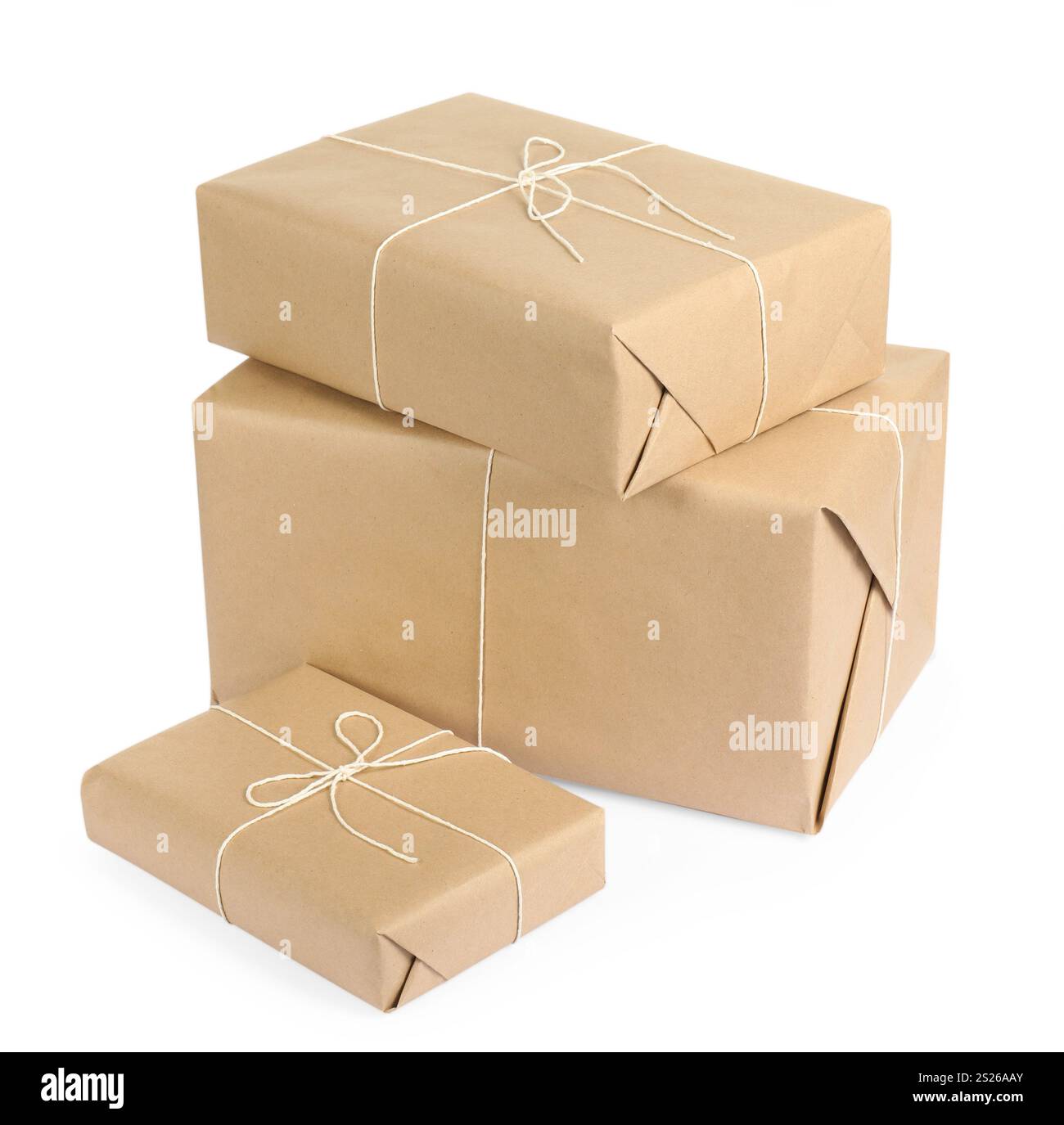 Parcel wrapped in eco hi-res stock photography and images - Alamy