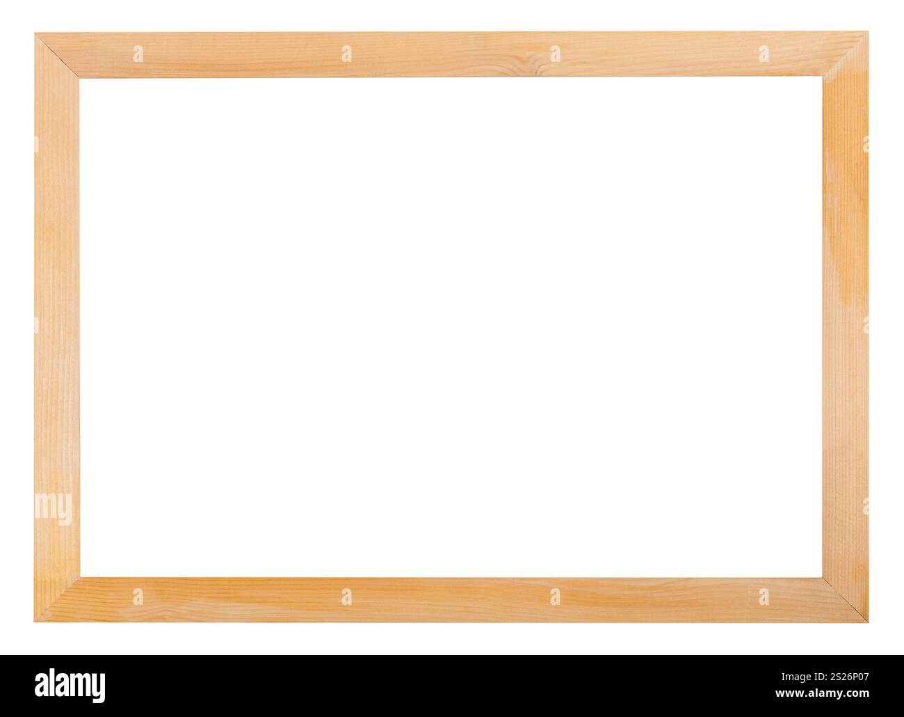 modern simple narrow wooden picture frame with cut out blank space ...