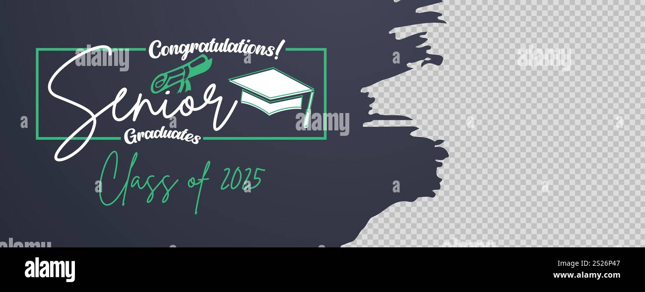 Senior Class Of 2025 Invitation Card Template. Congratulations on ...