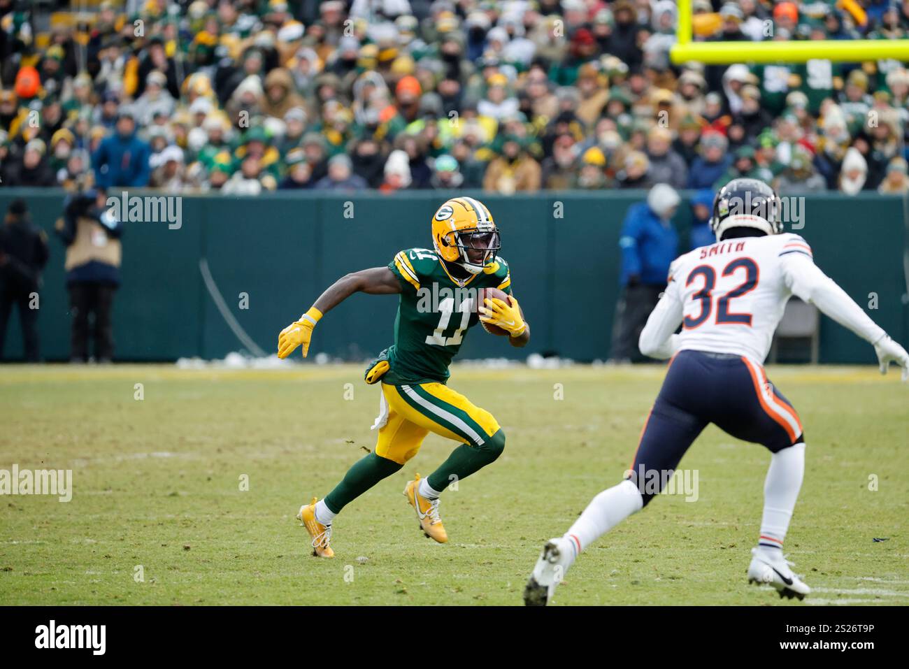 Green Bay Packers wide receiver Jayden Reed (11) during an NFL football