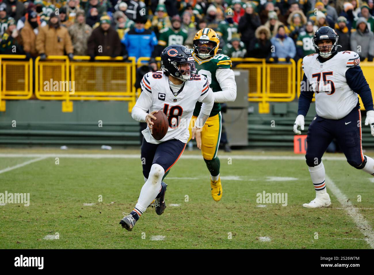 Chicago Bears quarterback Caleb Williams (18) during an NFL football