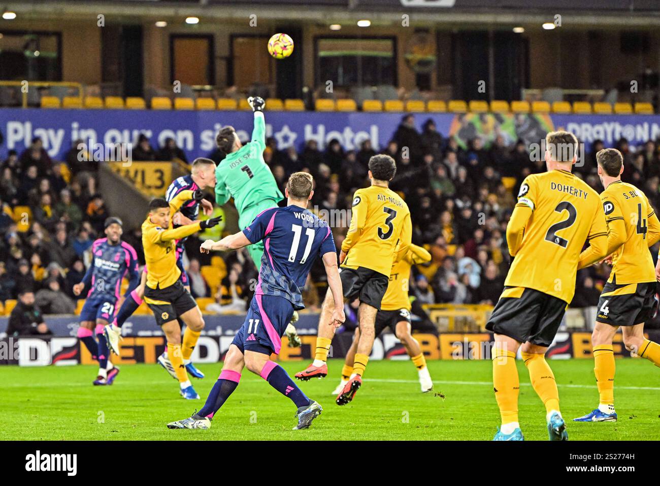 6th January 2025; Molineux Stadium, Wolverhampton, West Midlands