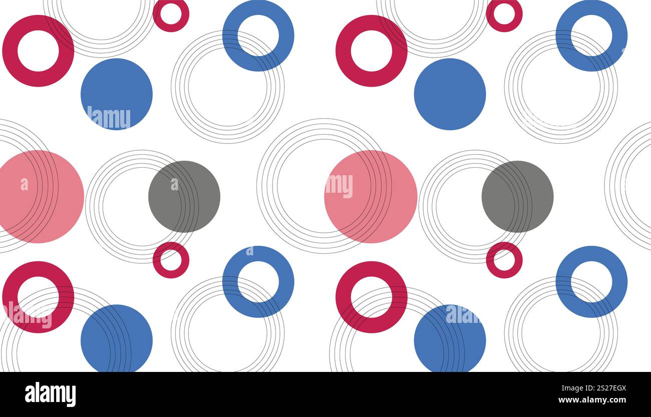 Abstract modern background with circle elements. Digital technology concept. vector illustration Stock Vector