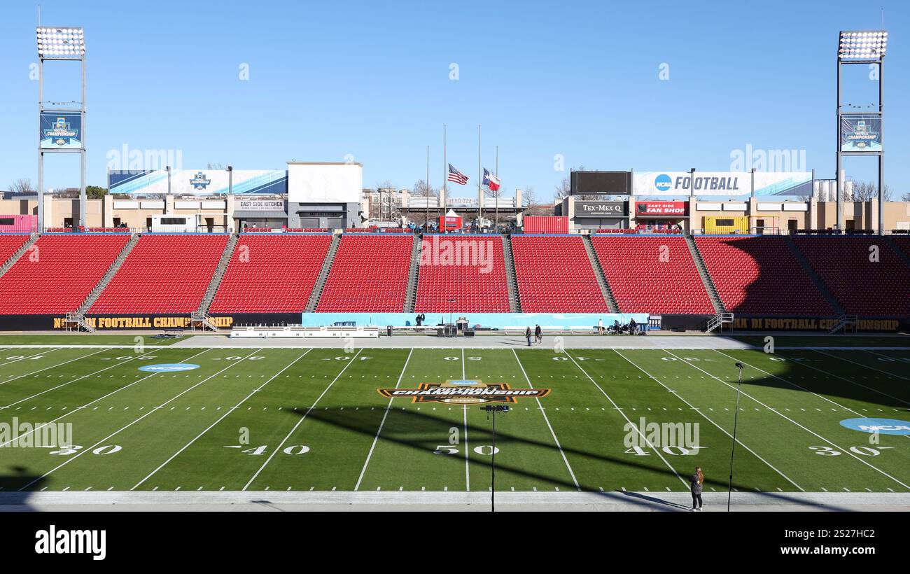 January 06, 2025: The playing field before the game between the North ...