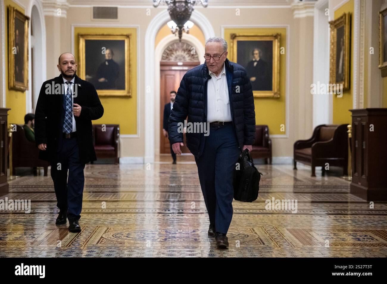 Senate Minority Leader Chuck Schumer (D-N.Y.) arrives at the U.S ...