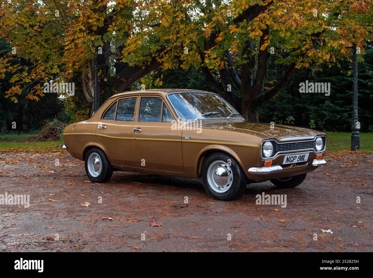 Ford Escort mk1 Mexico in LIME GREEN Magnet