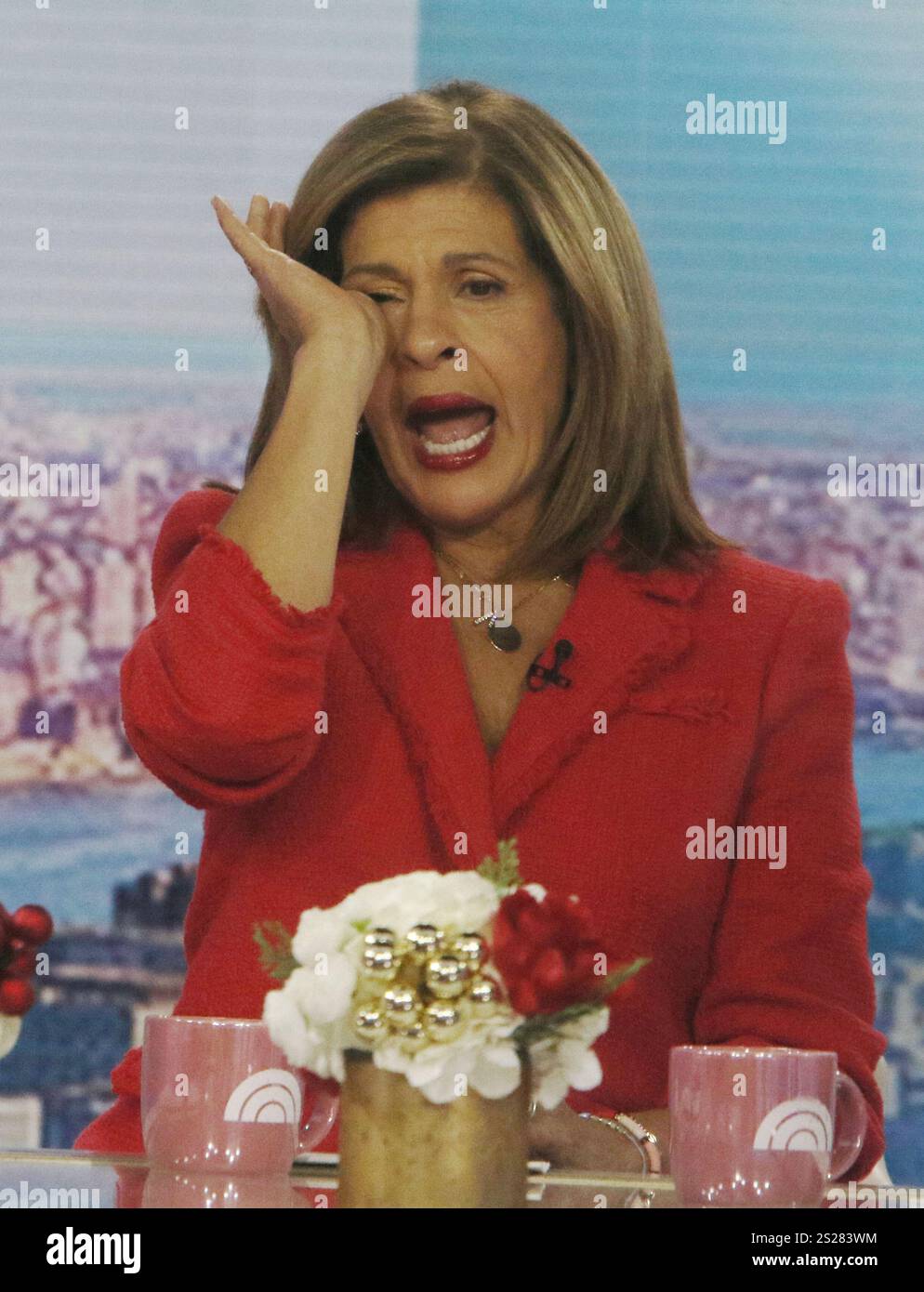 NEW YORK, NY JANUARY 6 Hoda Kotb on the set of NBC's Today Show on