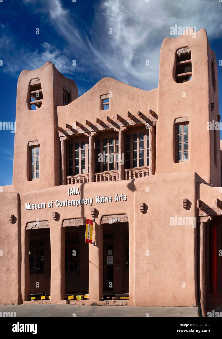 the Stunning adobe pueblo revival style architecture that houses the ...