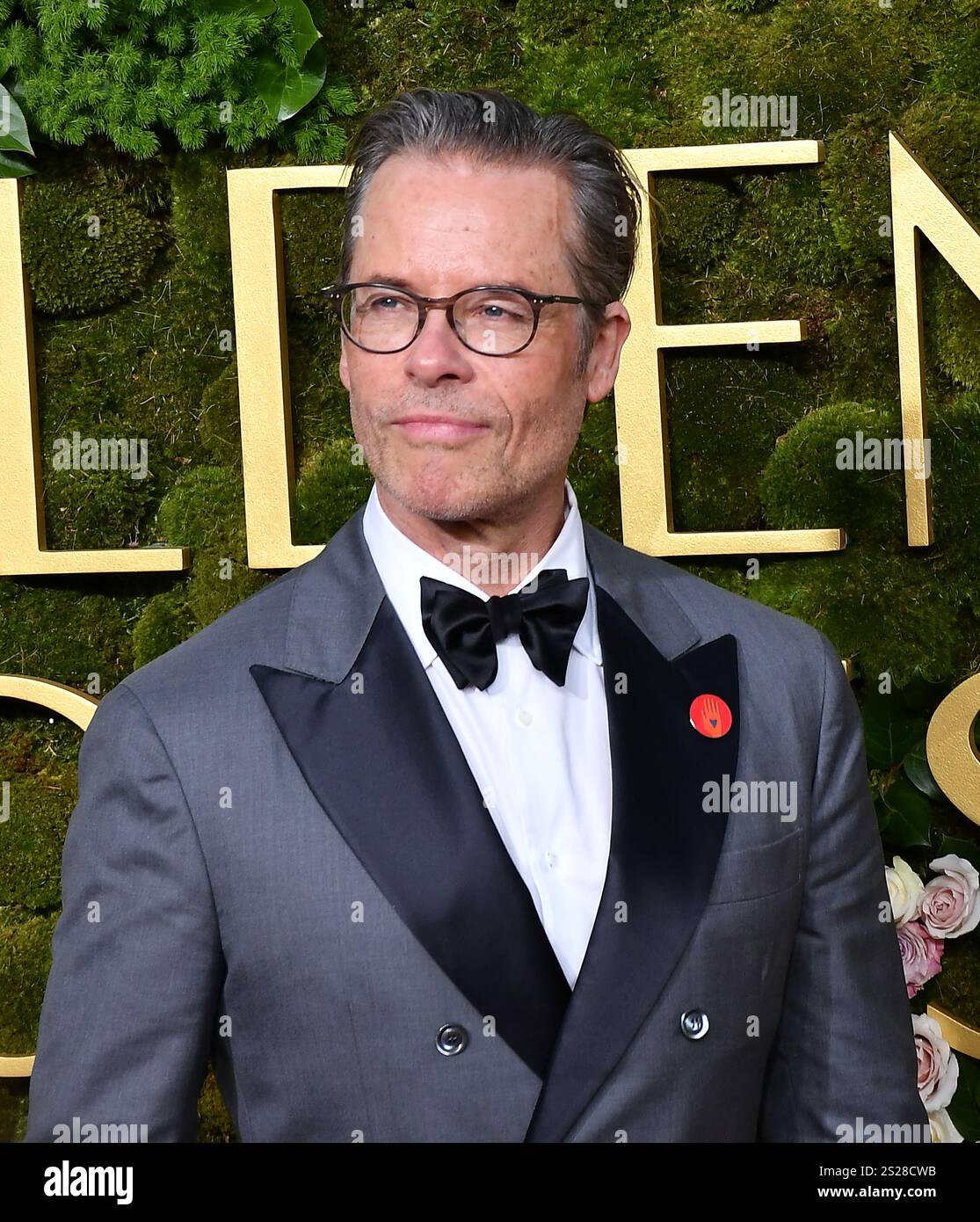Guy Pearce attends the 82nd Annual Golden Globe Awards at The Beverly Hilton on January 05, 2025