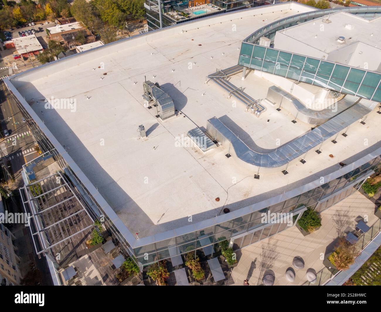 Various Day Time Drone Images of Downtown Raleigh North Carolina Stock ...