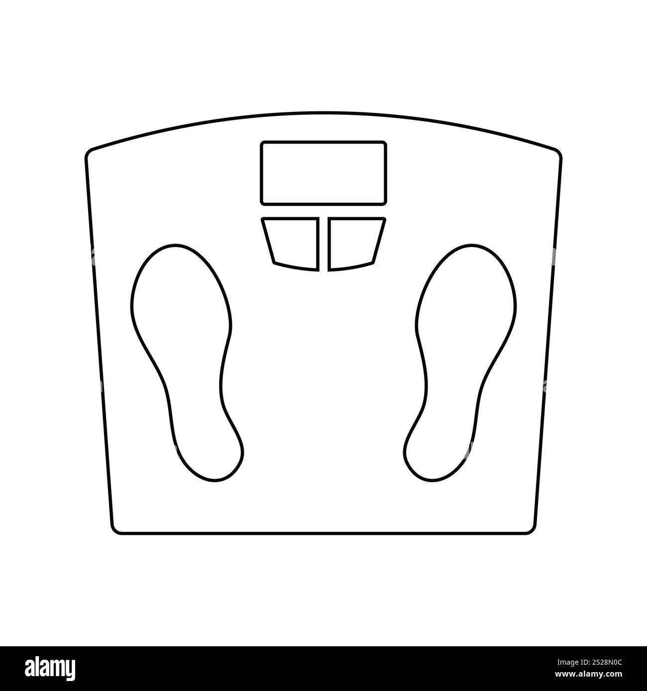 Icon Floor scales of . Thin line design. Vector illustration Stock ...