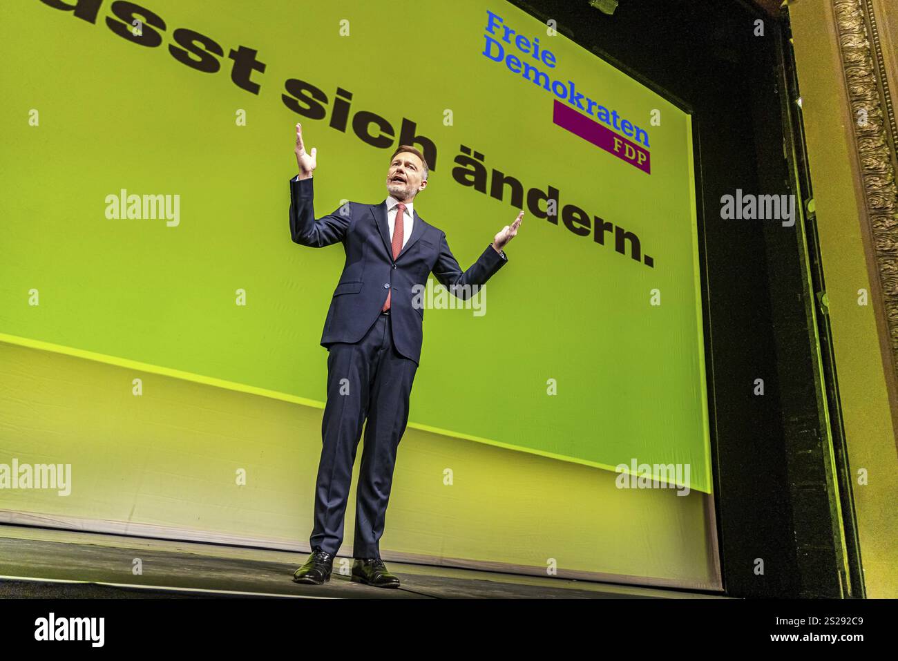 Traditional Epiphany 2025 meeting of the FDP party. The party event is also the start of the election campaign for the 2025 federal elections. Christi Stock Photo