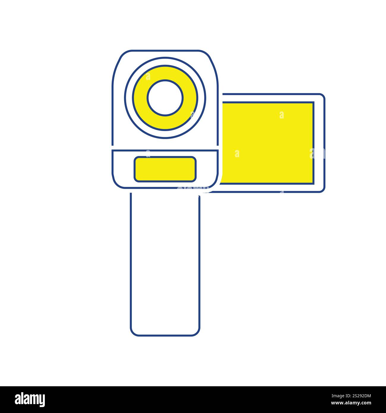 Video camera icon. Thin line design. Vector illustration Stock Photo ...