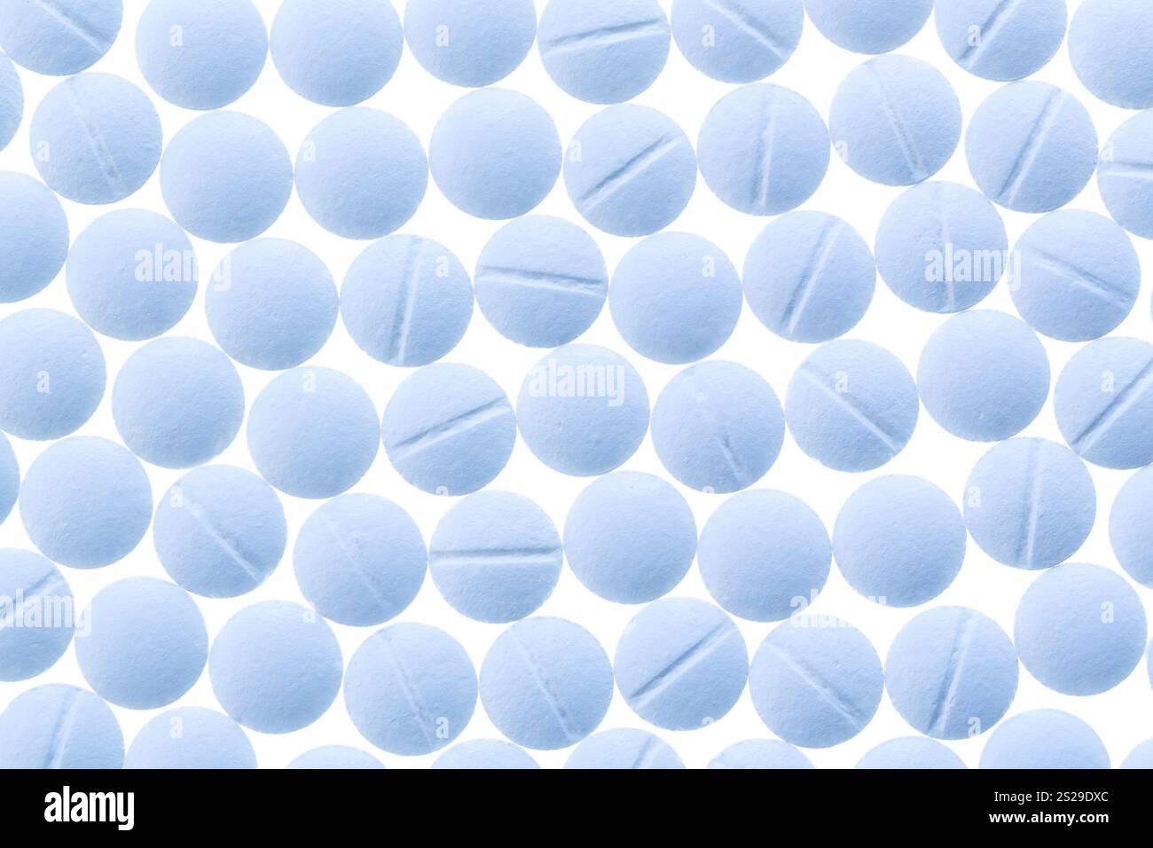 Light blue tablets, symbolic photo for medicine, remedies and tablet ...