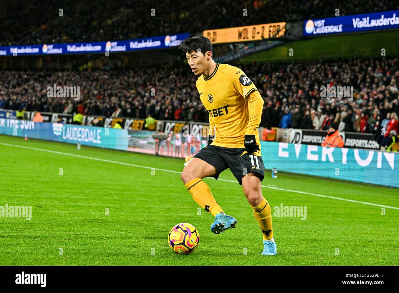 6th January 2025; Molineux Stadium, Wolverhampton, West Midlands