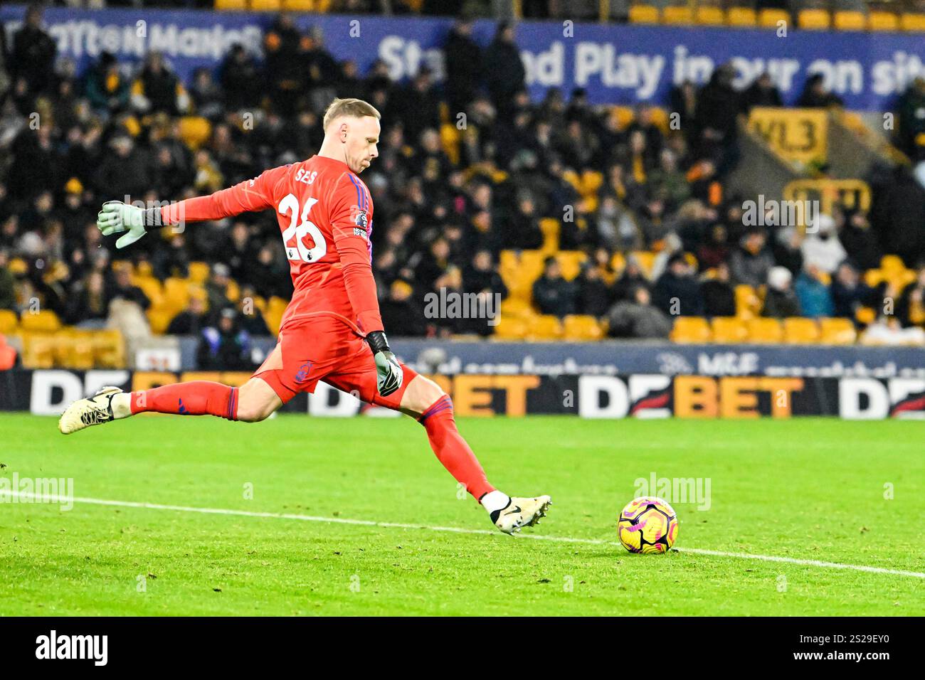 6th January 2025; Molineux Stadium, Wolverhampton, West Midlands
