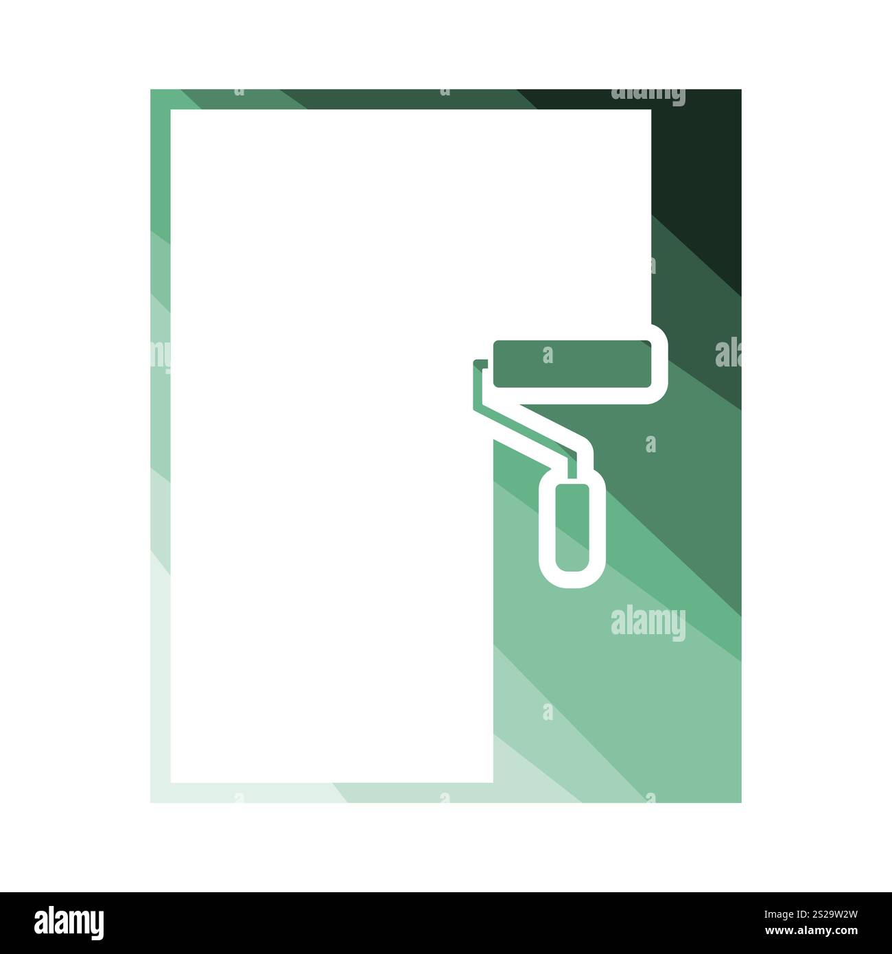Wall painting icon. Flat color design. Vector illustration Stock Photo ...