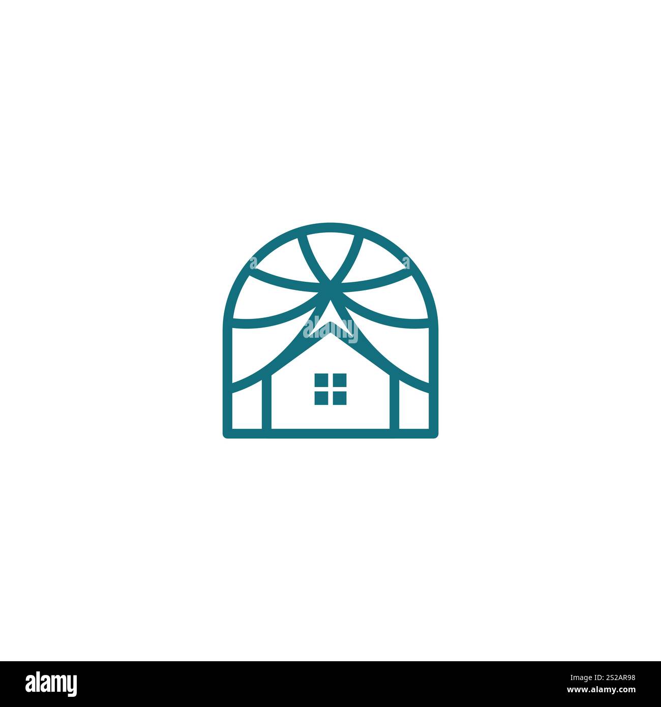 Home Line Unique Design Logo Vector Stock Vector