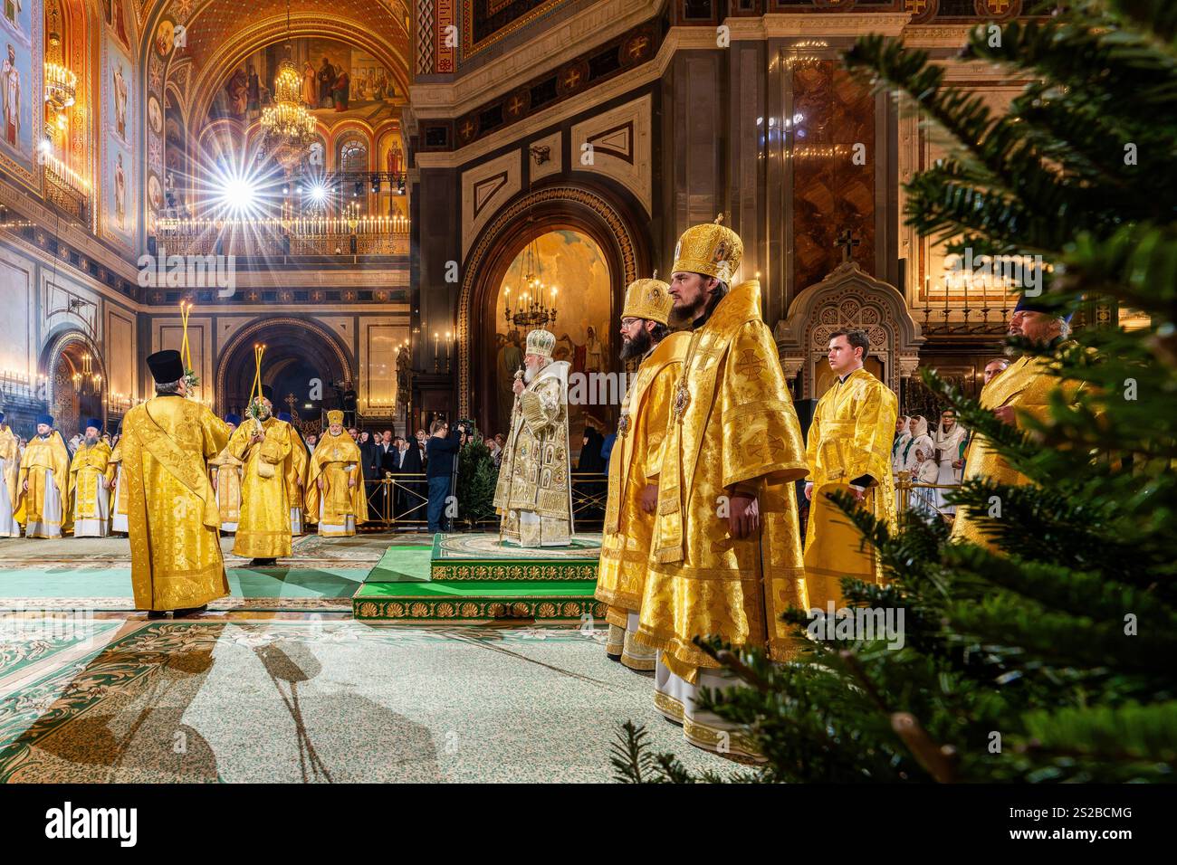 In this photo released by Russian Orthodox Church Press Service