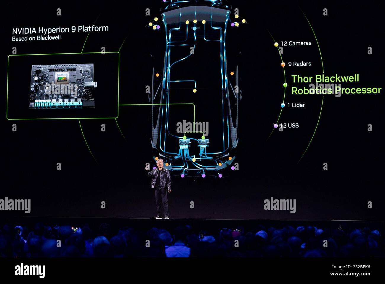 Nvidia CEO Jensen Huang gives the first Keynote speech of CES 2025 at ...