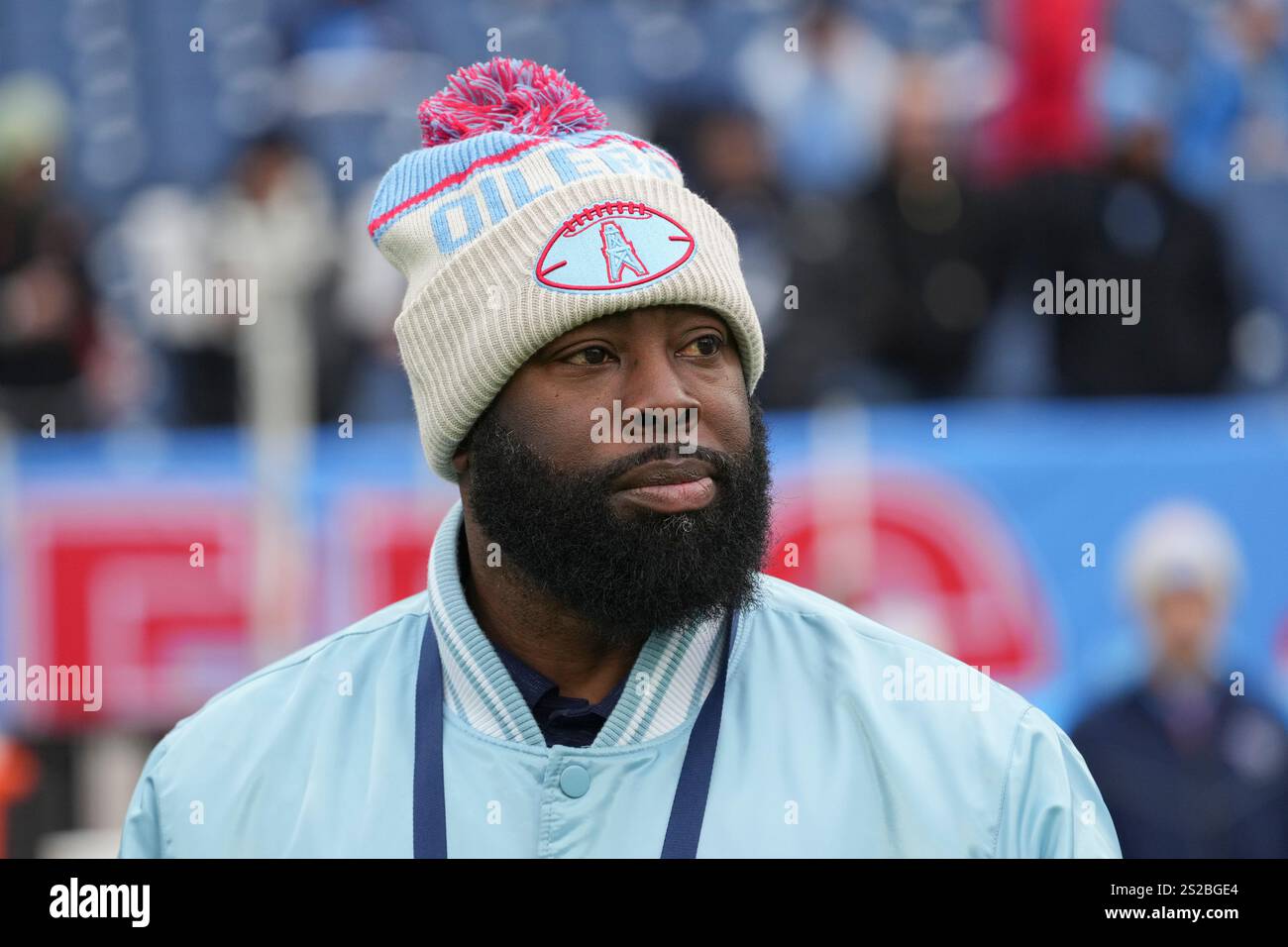 Tennessee Titans general manager Ran Carthon before an NFL football