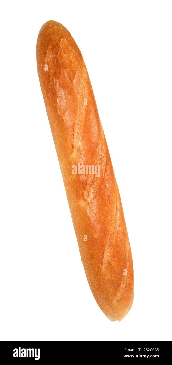 French baguette isolated on white background Stock Photo - Alamy