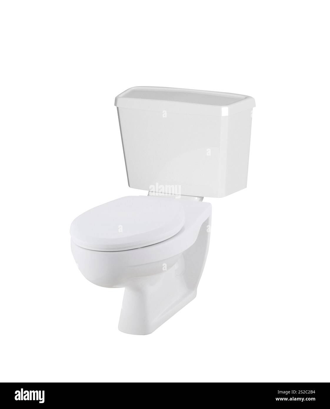White toilet bowl isolated on white background Stock Photo - Alamy