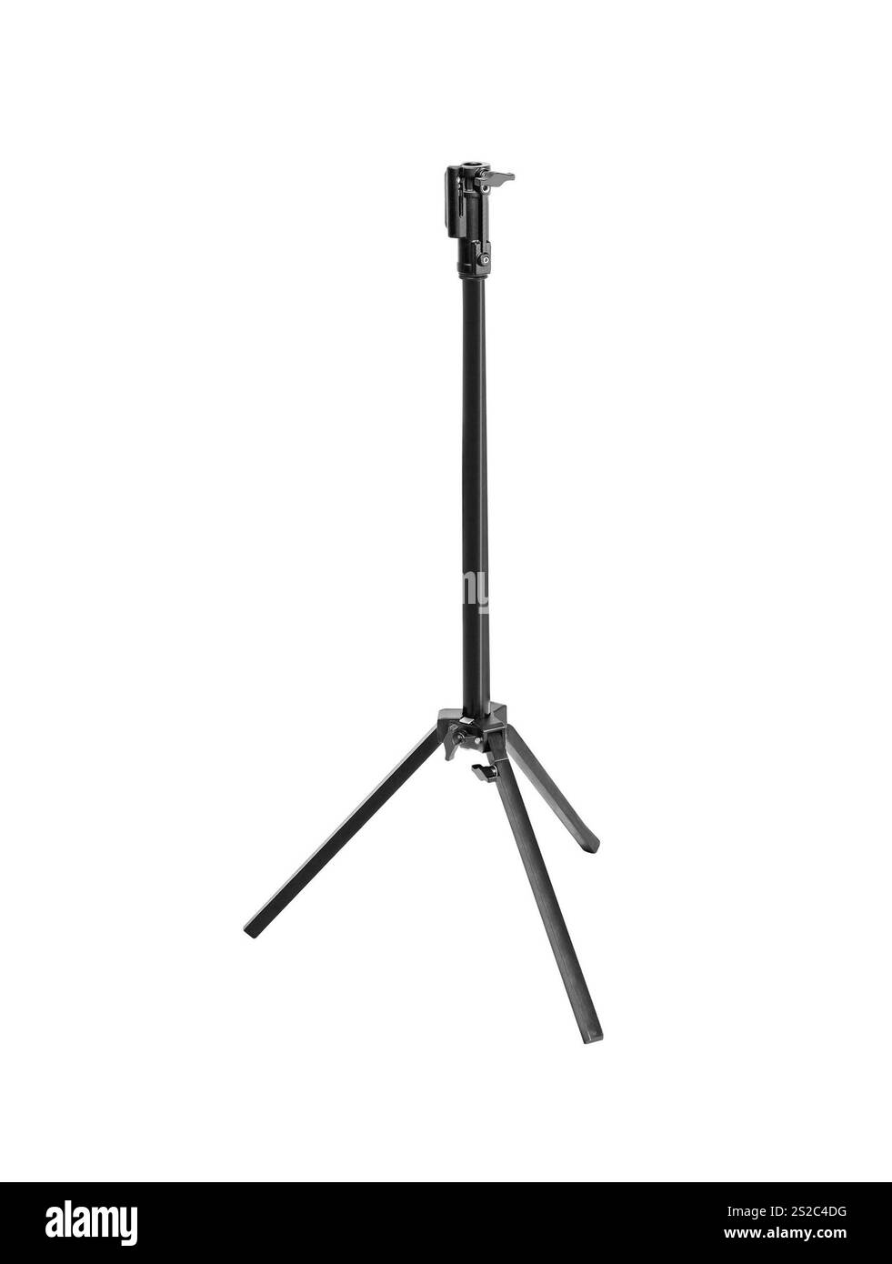 Camera tripod isolated on white Stock Photo - Alamy