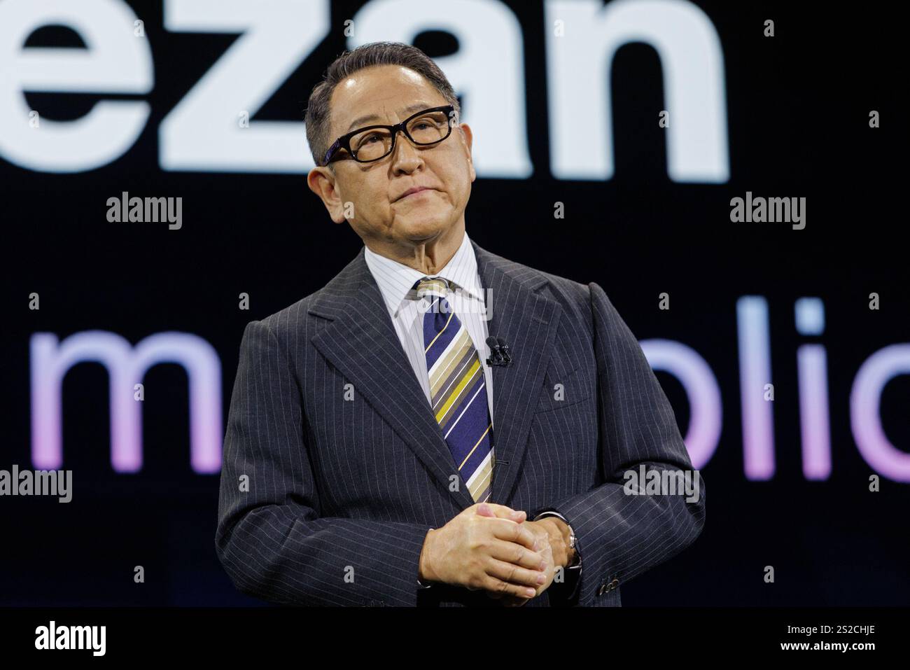 Las Vegas, USA. 06th Jan, 2025. Akio Toyoda, Chairman of the Board of ...