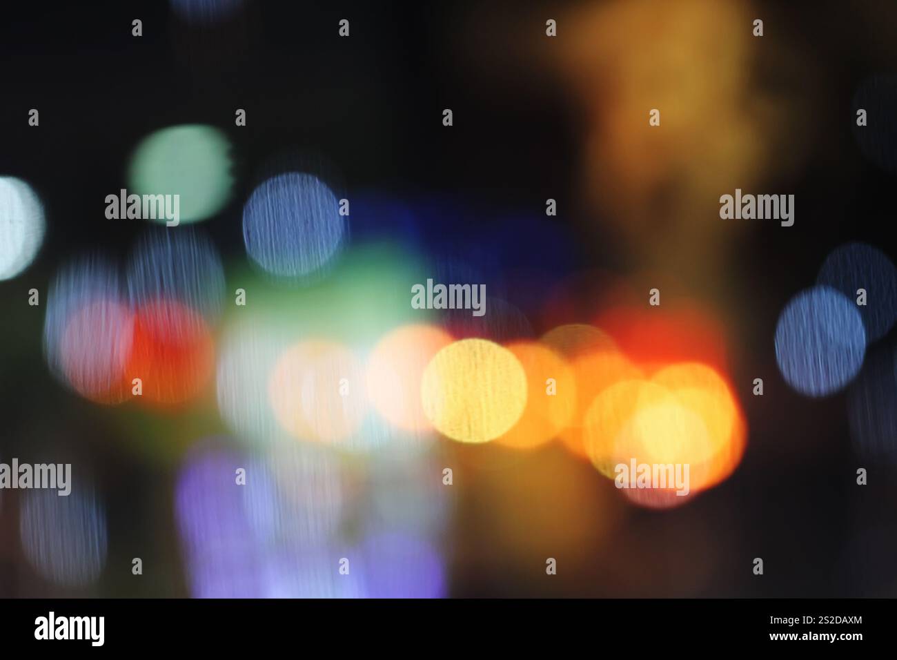 Abstract blurry bokeh reflected on glass background Stock Photo - Alamy