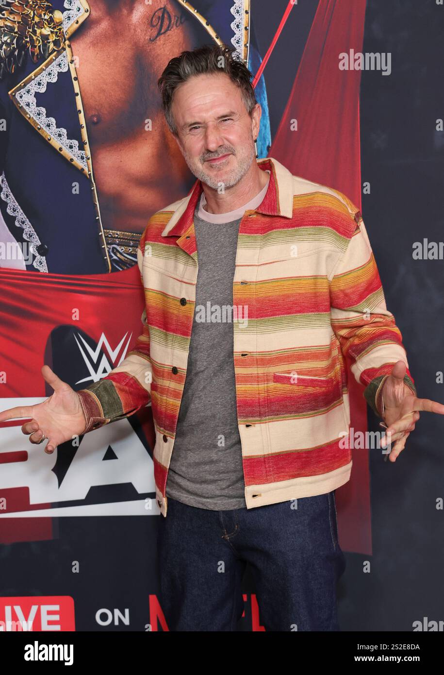 INGLEWOOD, CA JANUARY 06 David Arquette at the WWE Monday Night Raw