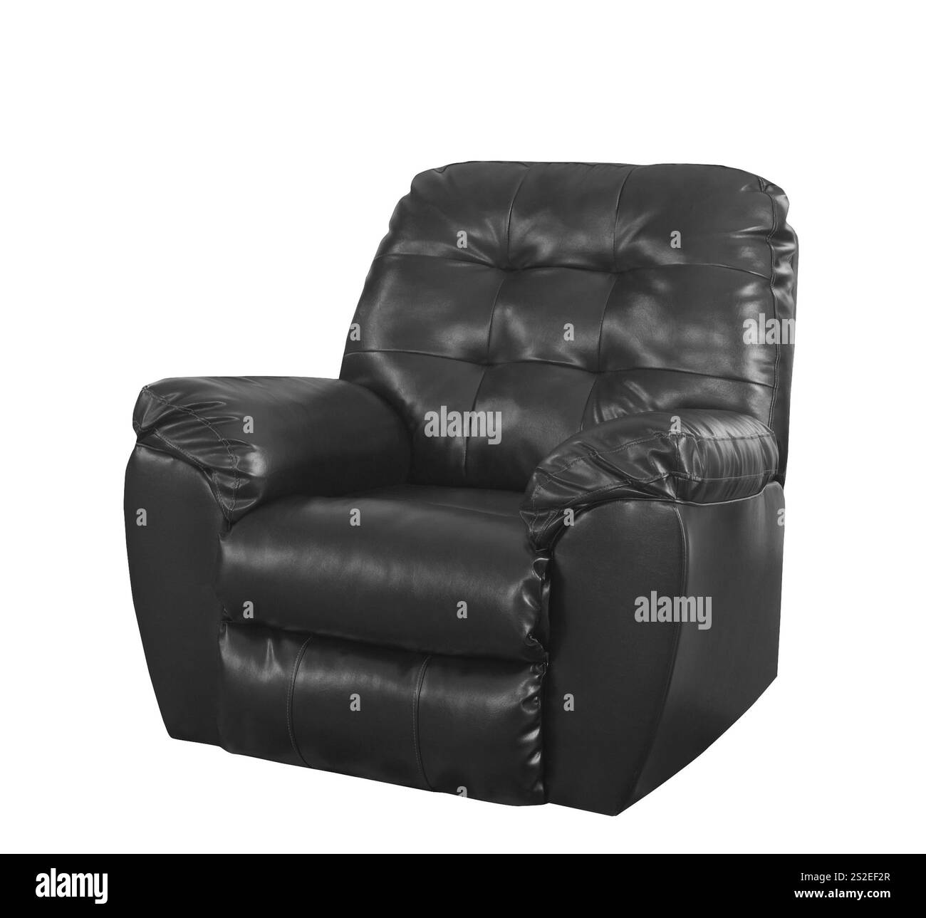 black luxury chair isolated on white background Stock Photo - Alamy