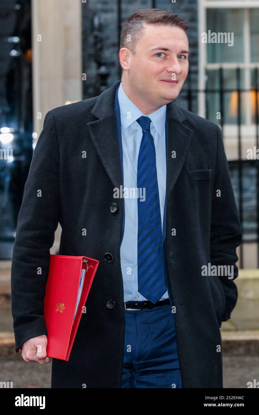 Downing Street, London, UK. 7th January 2025. Health Secretary, Wes