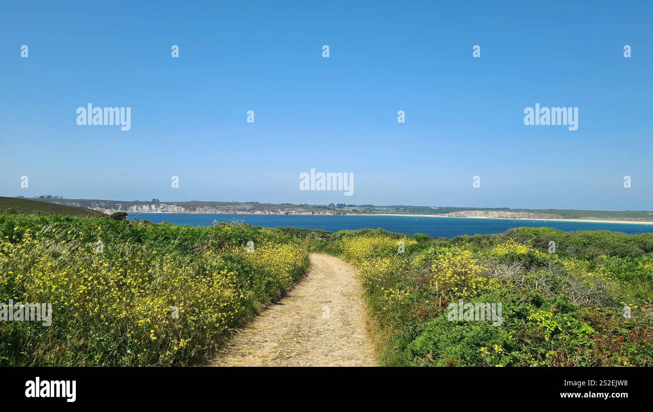 Landscape in Crozon - Bretagne France - Smartphone Captured Stock Image