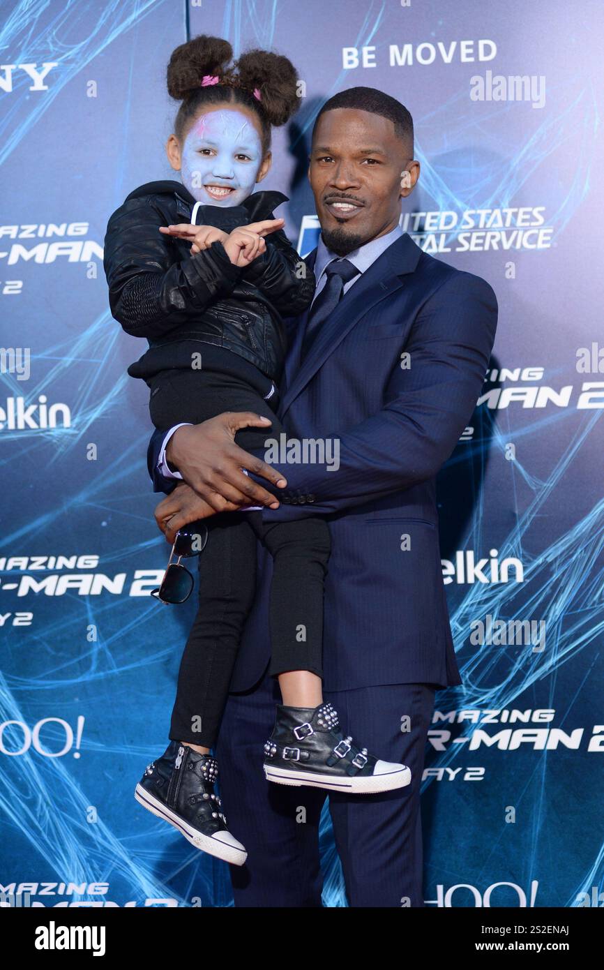 Jamie Foxx with his daughter Annalise Bishop at the premiere of 'The