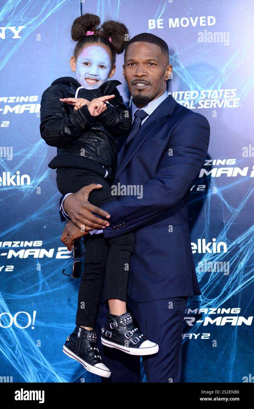 Jamie Foxx with his daughter Annalise Bishop at the premiere of 'The